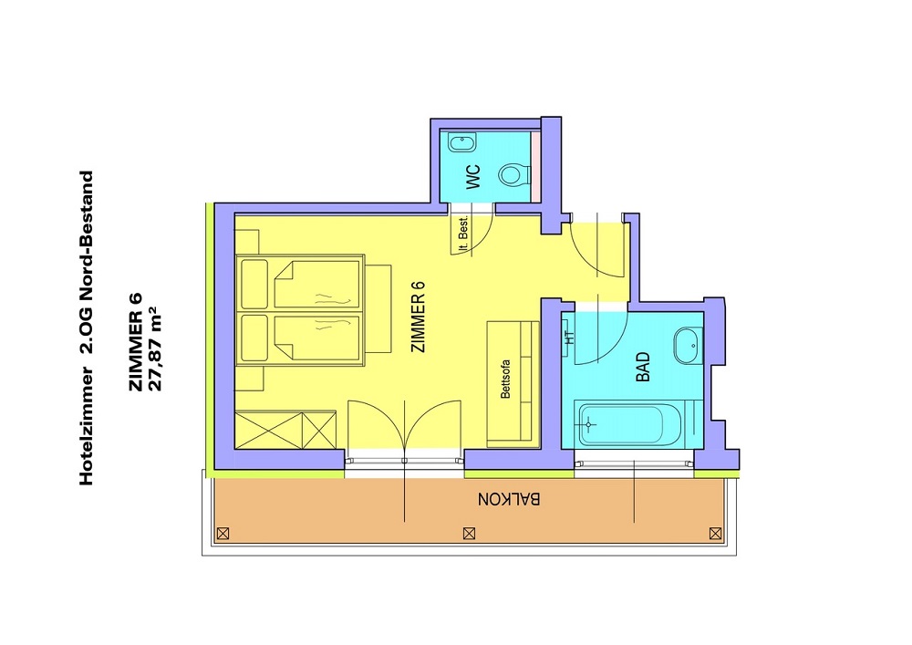 Grundriss Zimmer Oberluggaue